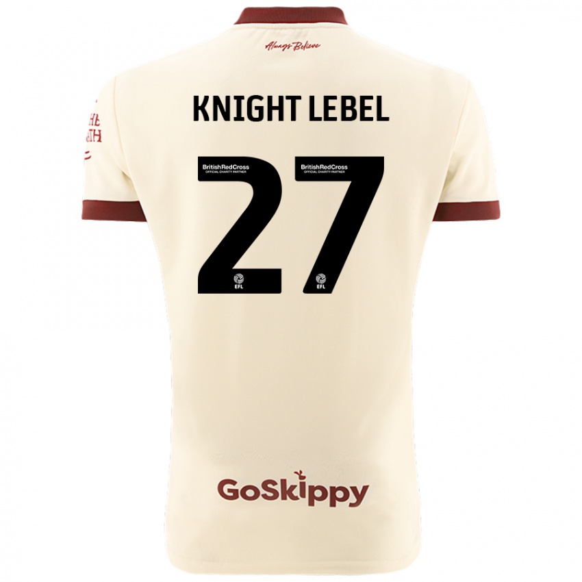 Kinder Jamie Knight-Lebel #27 Cremeweiß Auswärtstrikot Trikot 2024/25 T-Shirt Österreich