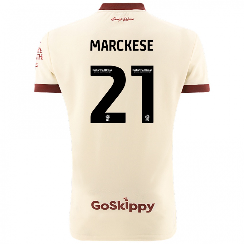 Kinder Kaylan Marckese #21 Cremeweiß Auswärtstrikot Trikot 2024/25 T-Shirt Österreich