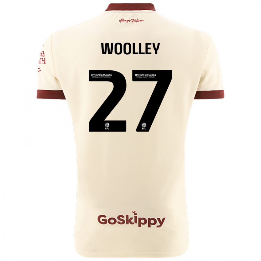 Kinder Jesse Woolley #27 Cremeweiß Auswärtstrikot Trikot 2024/25 T-Shirt Österreich