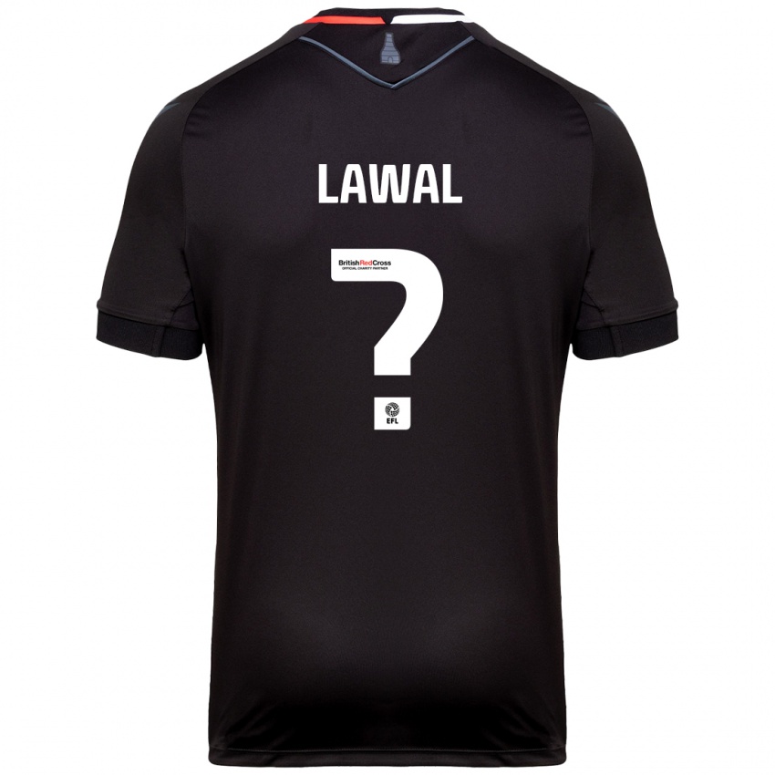 Kinder Bosun Lawal #0 Schwarz Auswärtstrikot Trikot 2024/25 T-Shirt Österreich