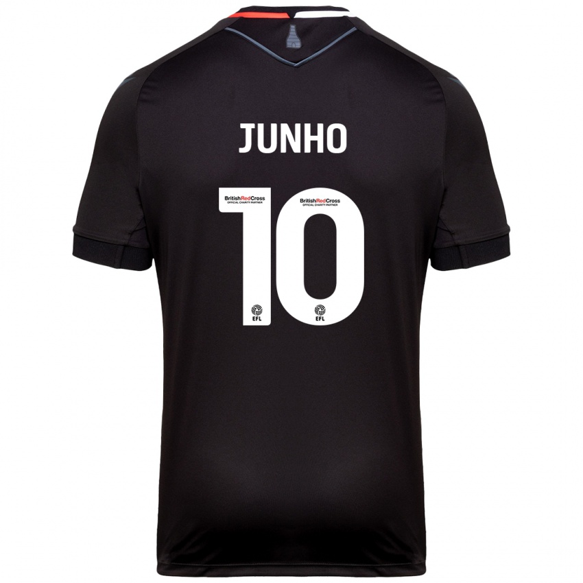 Kinder Joon-Ho Bae #10 Schwarz Auswärtstrikot Trikot 2024/25 T-Shirt Österreich