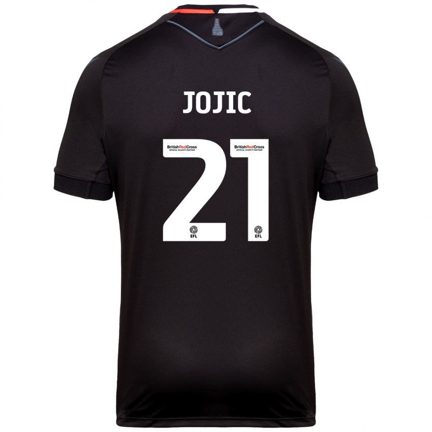 Kinder Nikola Jojic #21 Schwarz Auswärtstrikot Trikot 2024/25 T-Shirt Österreich