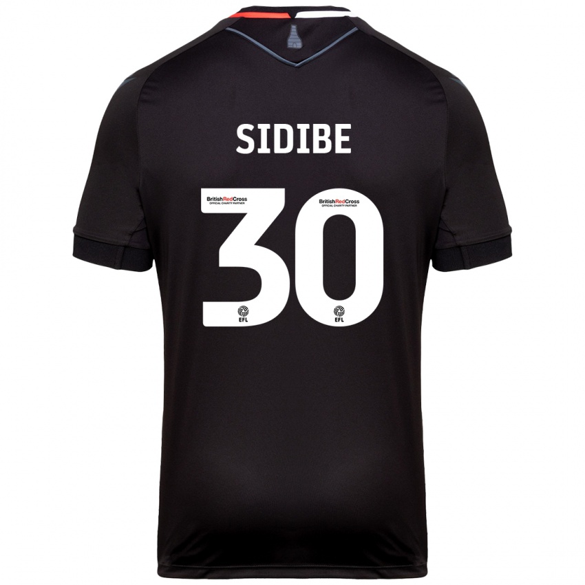 Kinder Souleymane Sidibe #30 Schwarz Auswärtstrikot Trikot 2024/25 T-Shirt Österreich