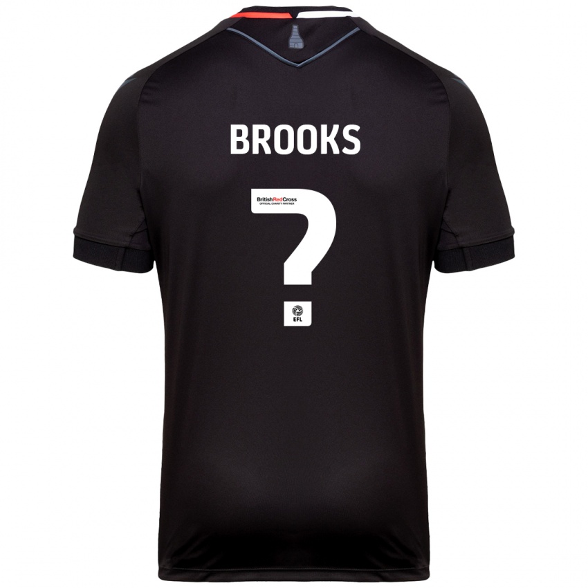 Kinder Alfie Brooks #0 Schwarz Auswärtstrikot Trikot 2024/25 T-Shirt Österreich