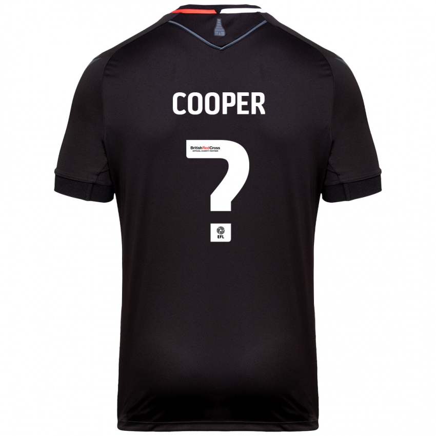 Kinder Noah Cooper #0 Schwarz Auswärtstrikot Trikot 2024/25 T-Shirt Österreich