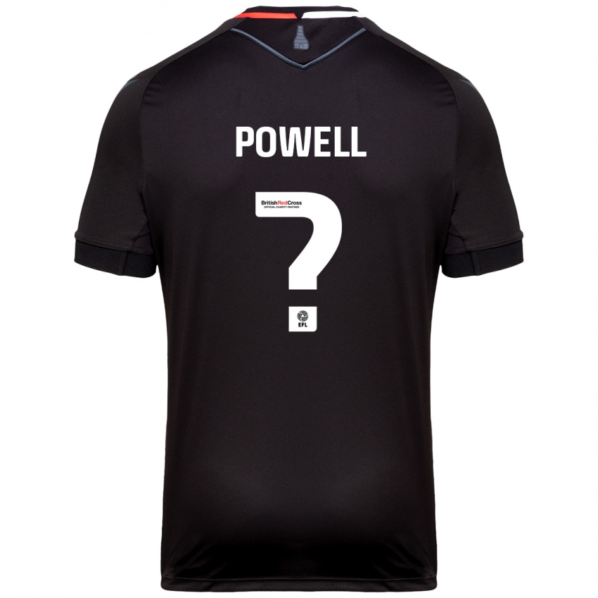 Kinder Owen Powell #0 Schwarz Auswärtstrikot Trikot 2024/25 T-Shirt Österreich