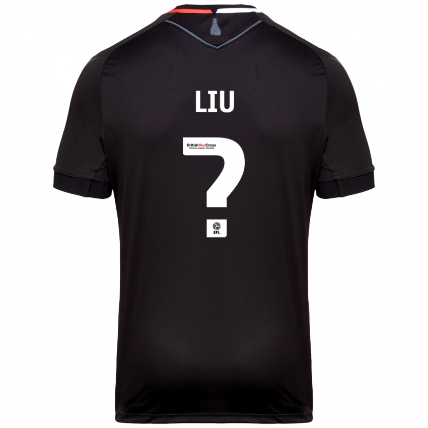 Kinder Ryan Liu #0 Schwarz Auswärtstrikot Trikot 2024/25 T-Shirt Österreich