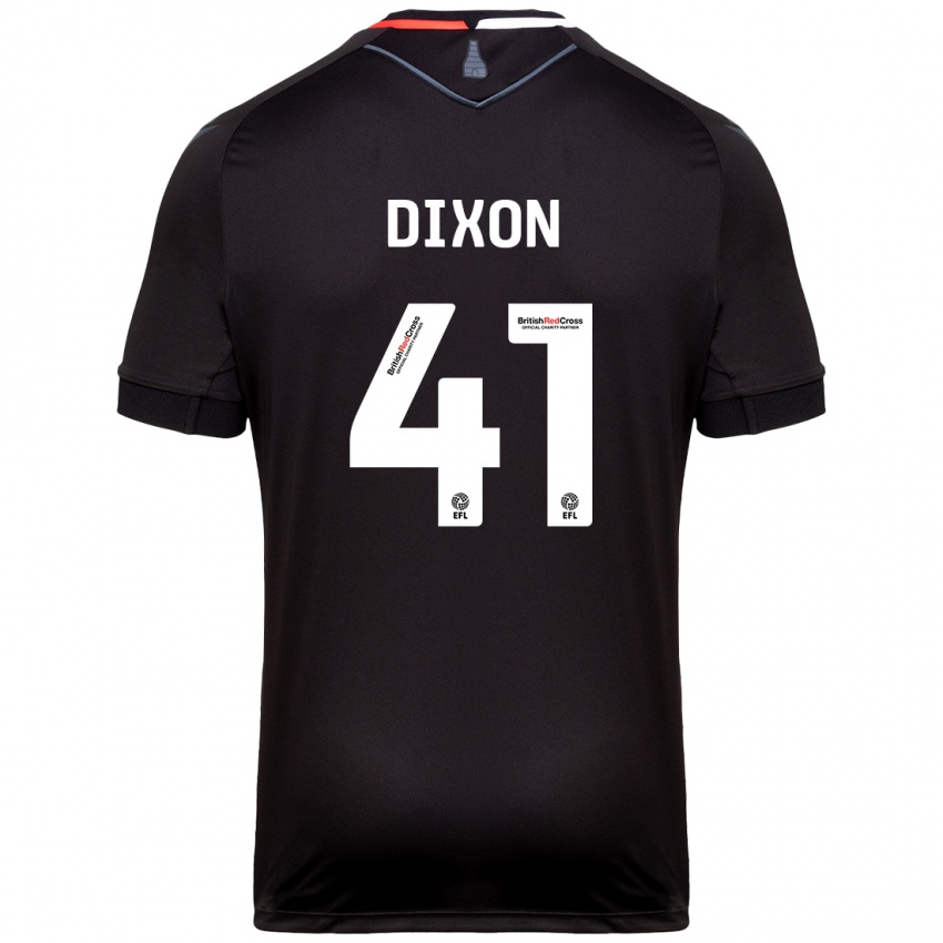 Kinder Jaden Dixon #41 Schwarz Auswärtstrikot Trikot 2024/25 T-Shirt Österreich