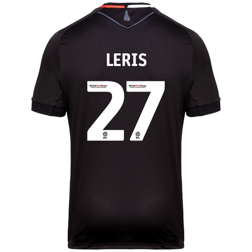 Kinder Mehdi Léris #27 Schwarz Auswärtstrikot Trikot 2024/25 T-Shirt Österreich