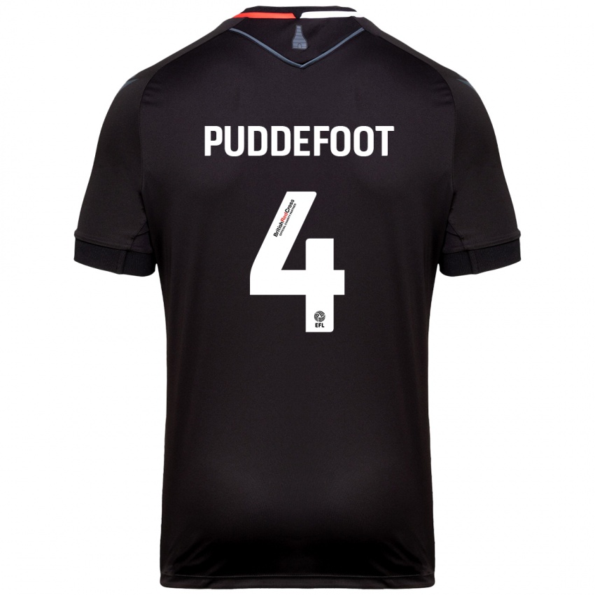 Kinder Danielle Puddefoot #4 Schwarz Auswärtstrikot Trikot 2024/25 T-Shirt Österreich