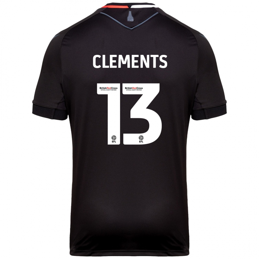 Kinder Daisy Clements #13 Schwarz Auswärtstrikot Trikot 2024/25 T-Shirt Österreich