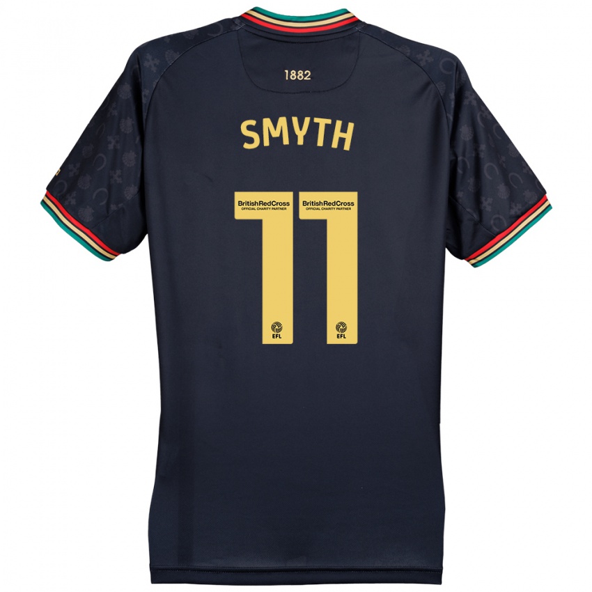 Kinder Paul Smyth #11 Dunkelmarineblau Auswärtstrikot Trikot 2024/25 T-Shirt Österreich