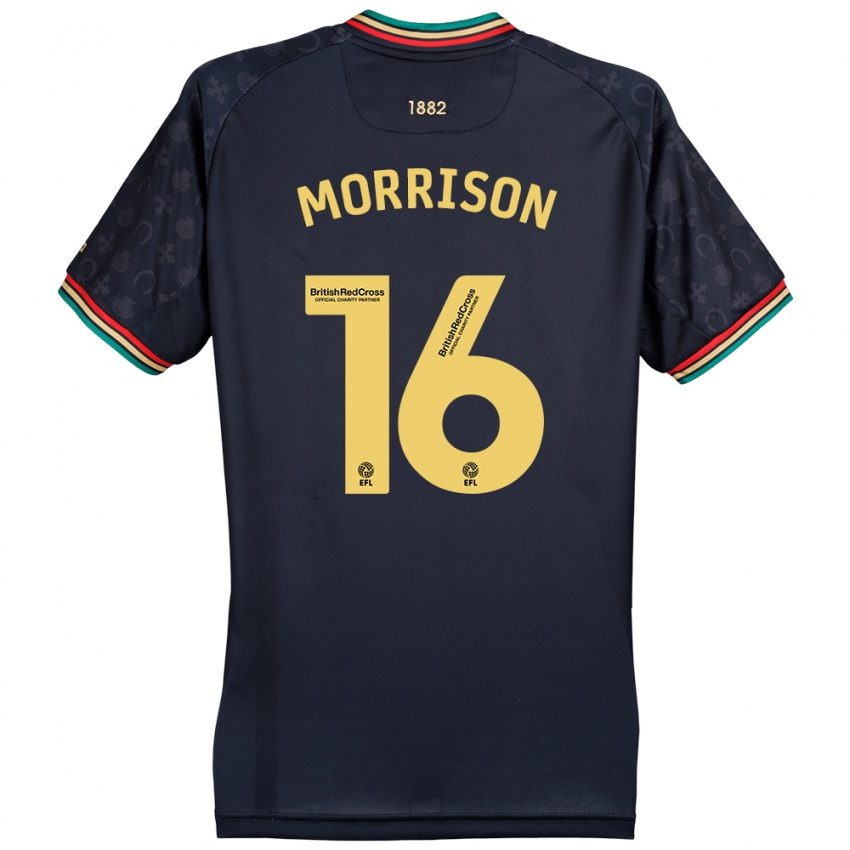 Kinder Liam Morrison #16 Dunkelmarineblau Auswärtstrikot Trikot 2024/25 T-Shirt Österreich