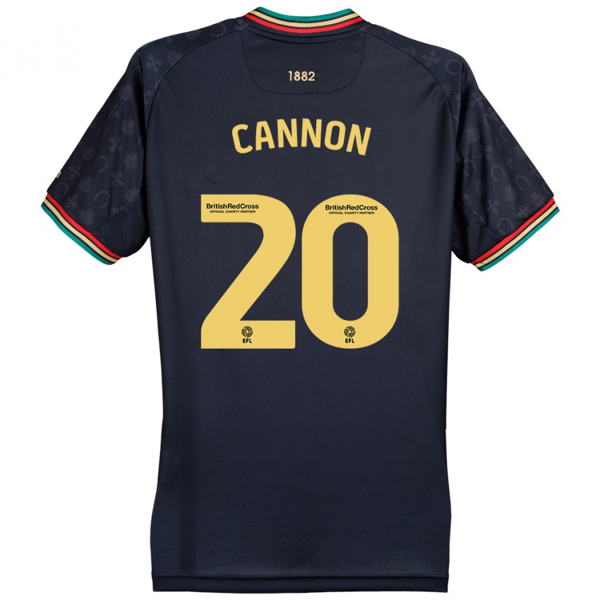 Kinder Reggie Cannon #20 Dunkelmarineblau Auswärtstrikot Trikot 2024/25 T-Shirt Österreich