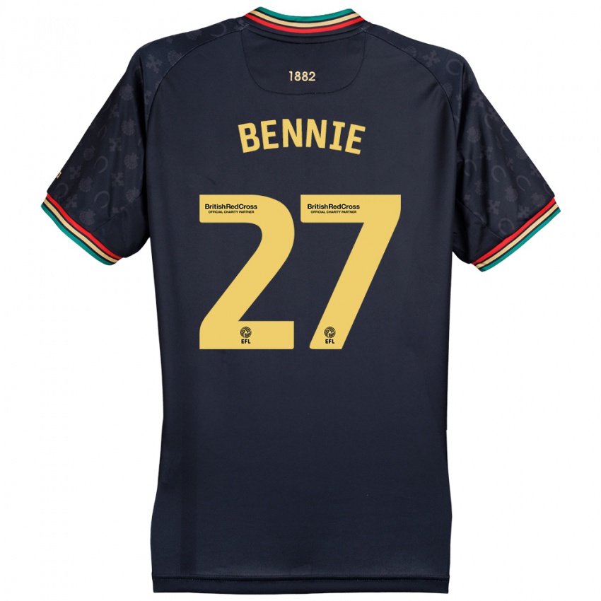 Kinder Daniel Bennie #27 Dunkelmarineblau Auswärtstrikot Trikot 2024/25 T-Shirt Österreich