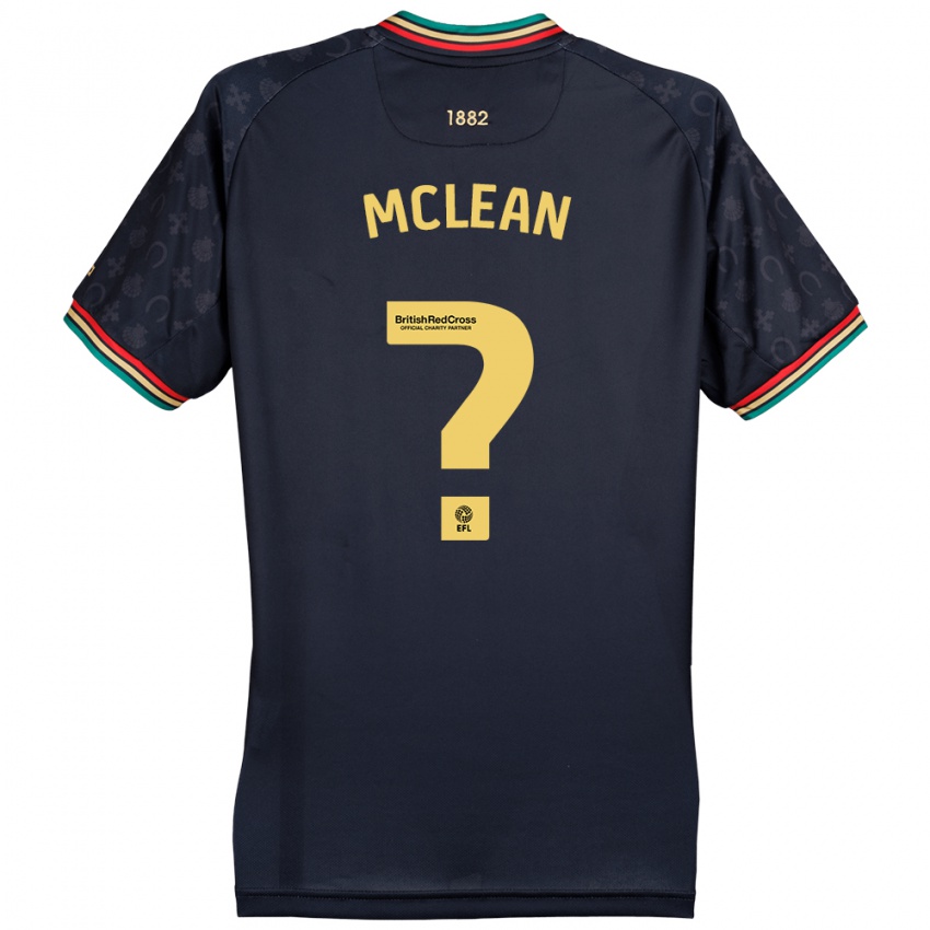 Kinder Mason Mclean #0 Dunkelmarineblau Auswärtstrikot Trikot 2024/25 T-Shirt Österreich