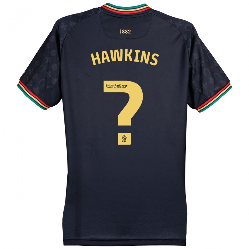 Kinder Henry Hawkins #0 Dunkelmarineblau Auswärtstrikot Trikot 2024/25 T-Shirt Österreich