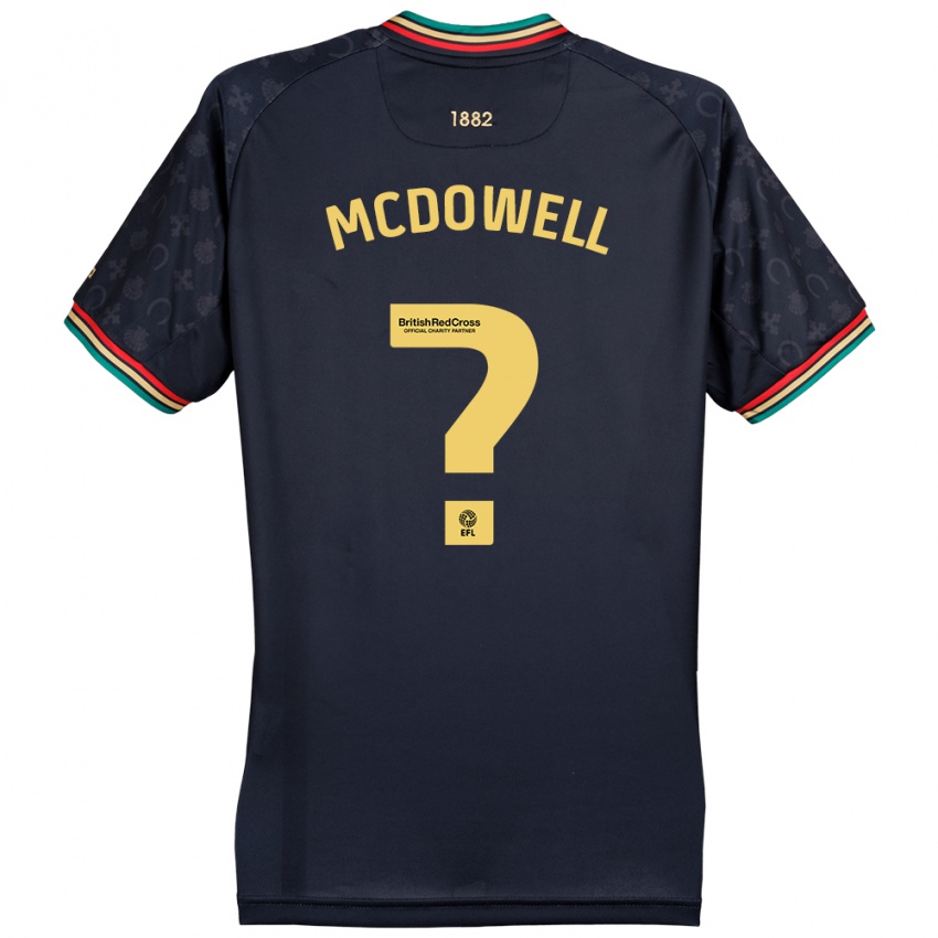 Kinder Jack Mcdowell #0 Dunkelmarineblau Auswärtstrikot Trikot 2024/25 T-Shirt Österreich