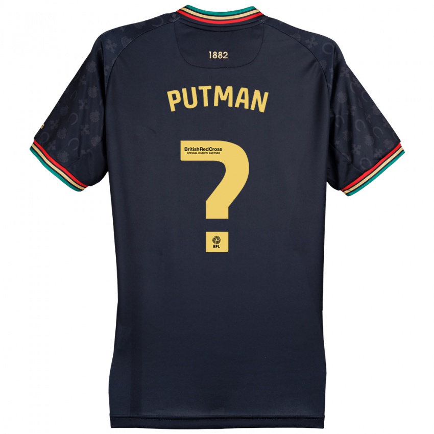 Kinder Jaiden Putman #0 Dunkelmarineblau Auswärtstrikot Trikot 2024/25 T-Shirt Österreich