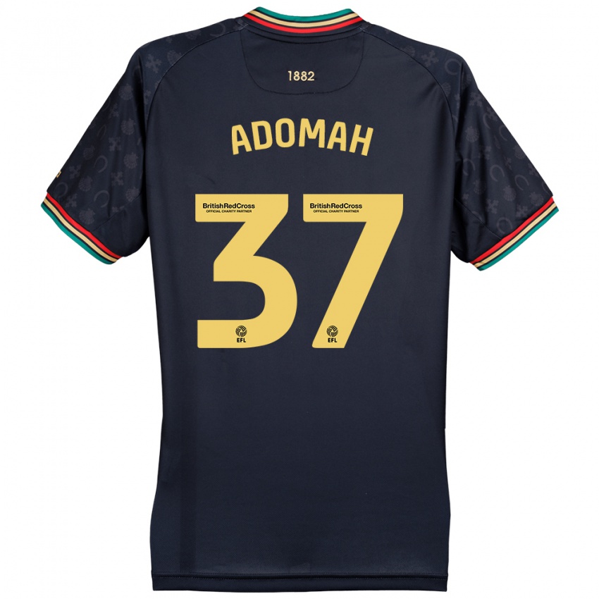 Kinder Albert Adomah #37 Dunkelmarineblau Auswärtstrikot Trikot 2024/25 T-Shirt Österreich