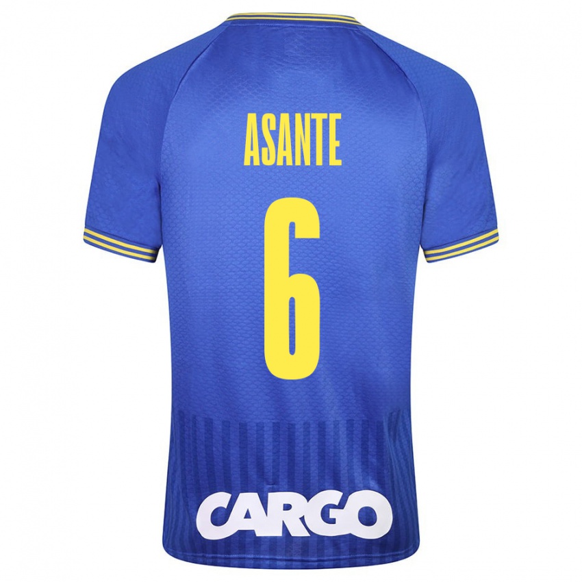 Kinder Tyrese Asante #6 Weiß Auswärtstrikot Trikot 2024/25 T-Shirt Österreich