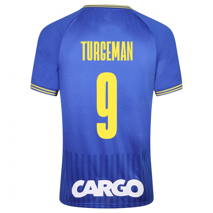 Kinder Dor Turgeman #9 Weiß Auswärtstrikot Trikot 2024/25 T-Shirt Österreich