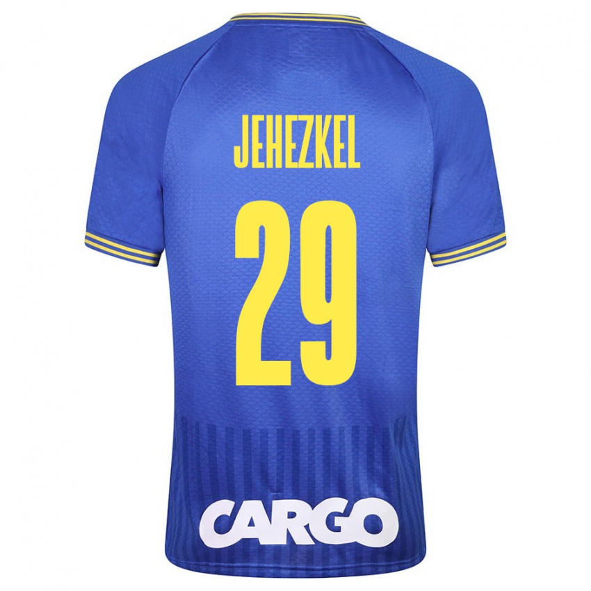 Kinder Sagiv Jehezkel #29 Weiß Auswärtstrikot Trikot 2024/25 T-Shirt Österreich