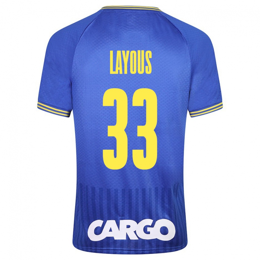 Kinder Hisham Layous #33 Weiß Auswärtstrikot Trikot 2024/25 T-Shirt Österreich