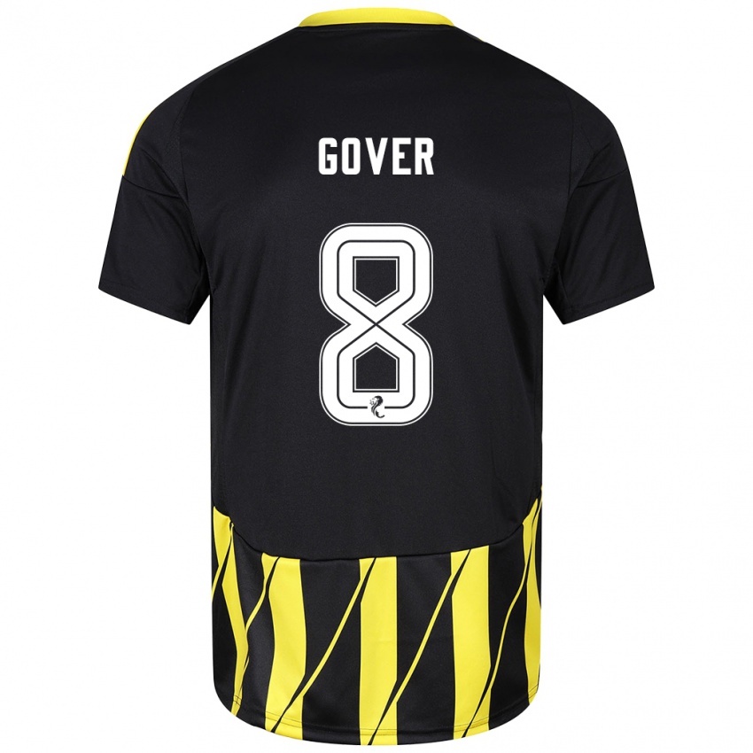 Kinder Chloe Gover #8 Schwarz Gelb Auswärtstrikot Trikot 2024/25 T-Shirt Österreich