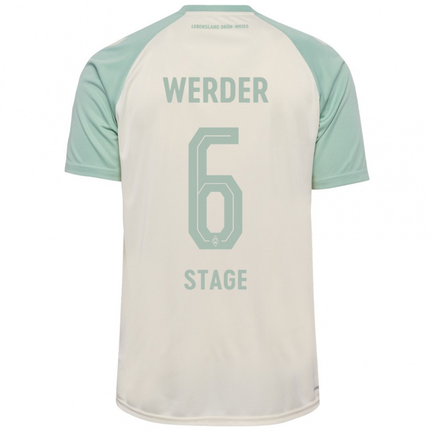 Kinder Jens Stage #6 Cremeweiß Hellgrün Auswärtstrikot Trikot 2024/25 T-Shirt Österreich