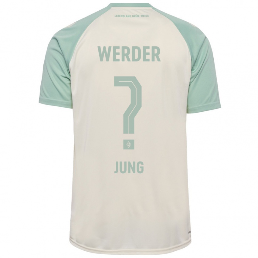 Kinder Hugo Jung #0 Cremeweiß Hellgrün Auswärtstrikot Trikot 2024/25 T-Shirt Österreich