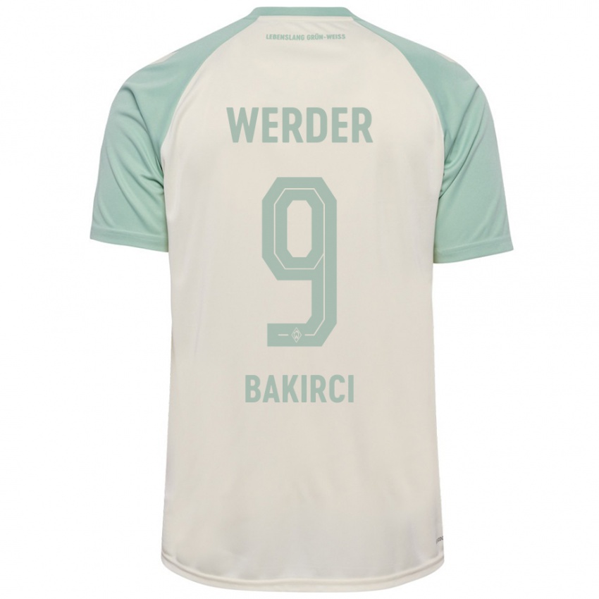 Kinder Yunus Bakirci #9 Cremeweiß Hellgrün Auswärtstrikot Trikot 2024/25 T-Shirt Österreich