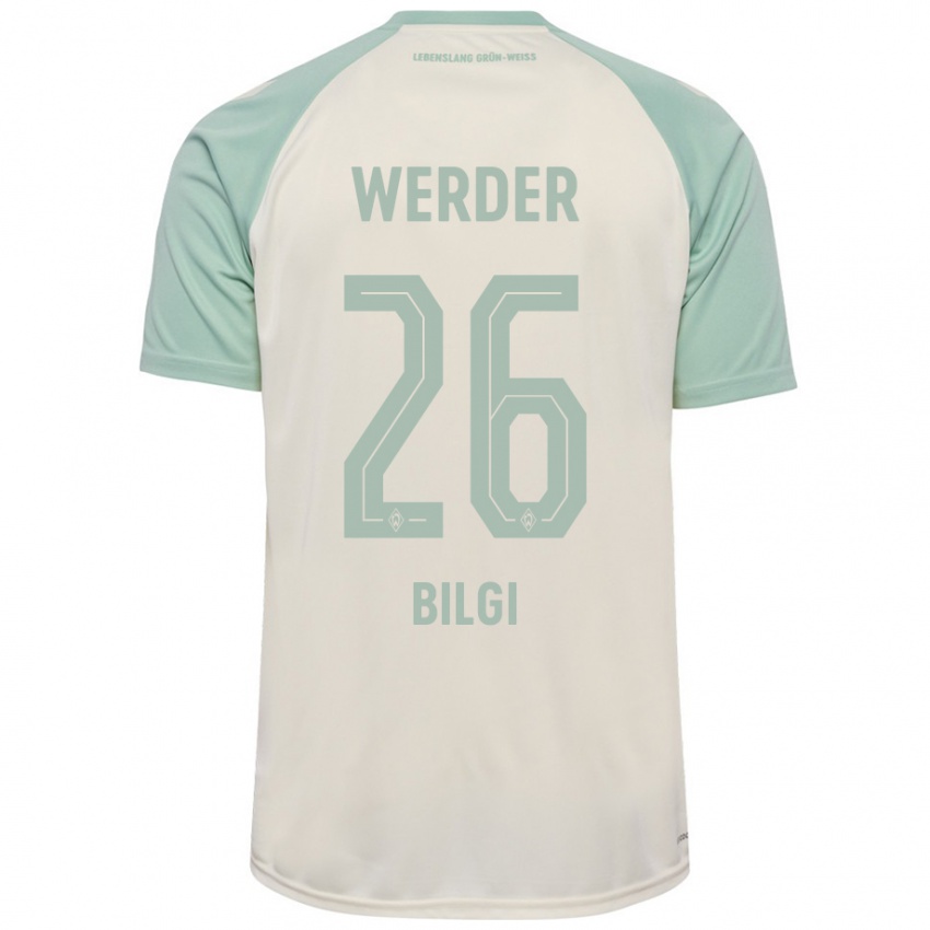 Kinder Süleyman Bilgi #26 Cremeweiß Hellgrün Auswärtstrikot Trikot 2024/25 T-Shirt Österreich