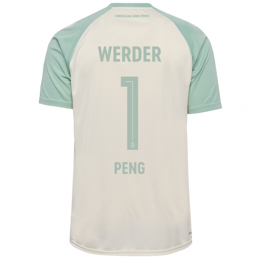 Kinder Livia Peng #1 Cremeweiß Hellgrün Auswärtstrikot Trikot 2024/25 T-Shirt Österreich