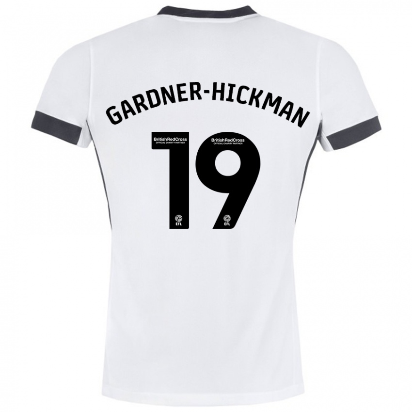 Kinder Taylor Gardner-Hickman #19 Weiß Schwarz Auswärtstrikot Trikot 2024/25 T-Shirt Österreich