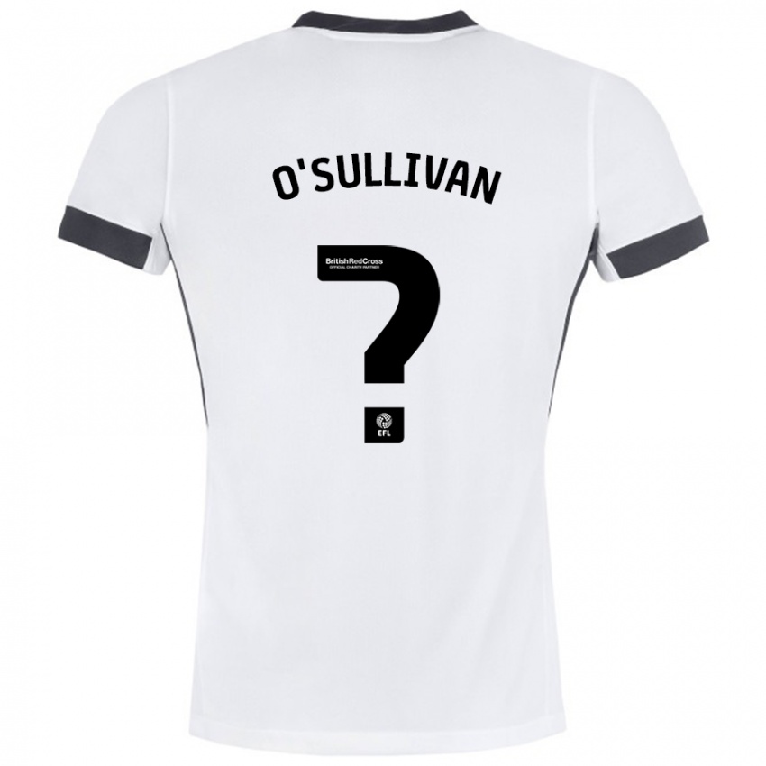 Kinder William O'sullivan #0 Weiß Schwarz Auswärtstrikot Trikot 2024/25 T-Shirt Österreich