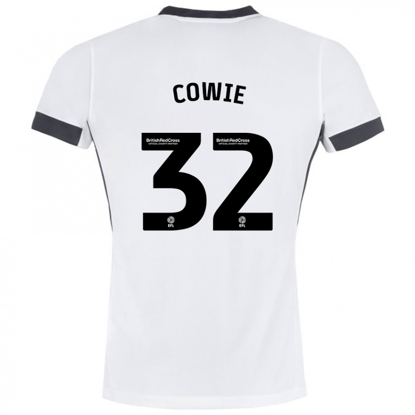 Kinder Abbie Cowie #32 Weiß Schwarz Auswärtstrikot Trikot 2024/25 T-Shirt Österreich