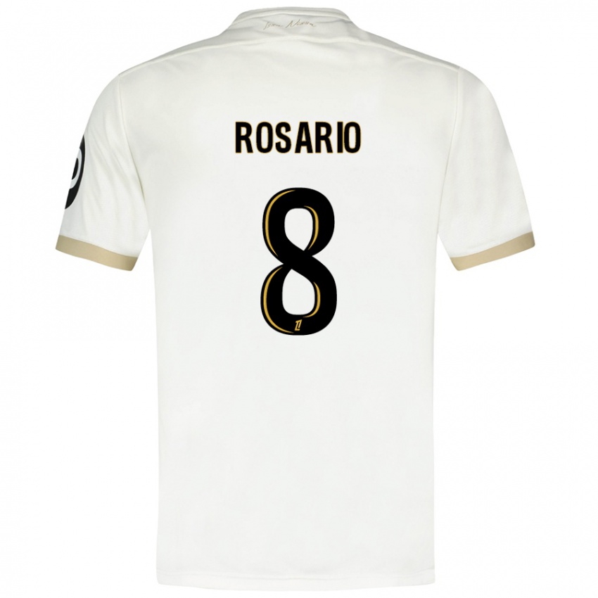 Kinder Pablo Rosario #8 Weißgold Auswärtstrikot Trikot 2024/25 T-Shirt Österreich