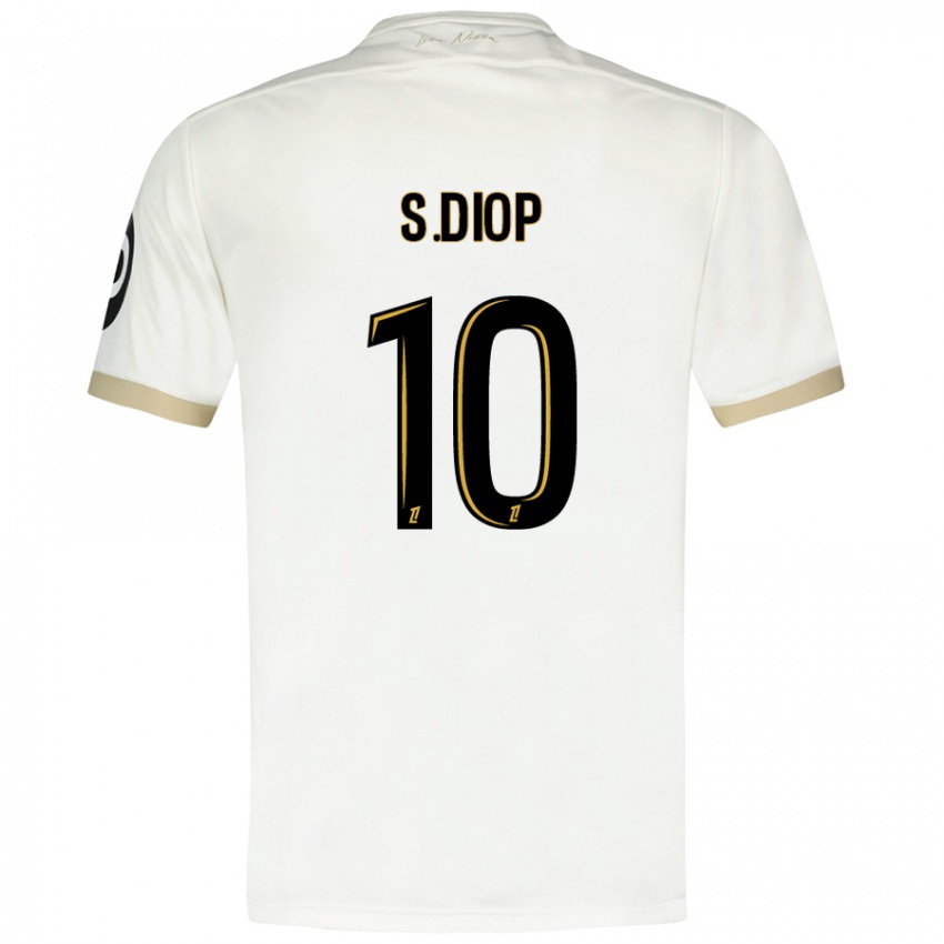 Kinder Sofiane Diop #10 Weißgold Auswärtstrikot Trikot 2024/25 T-Shirt Österreich