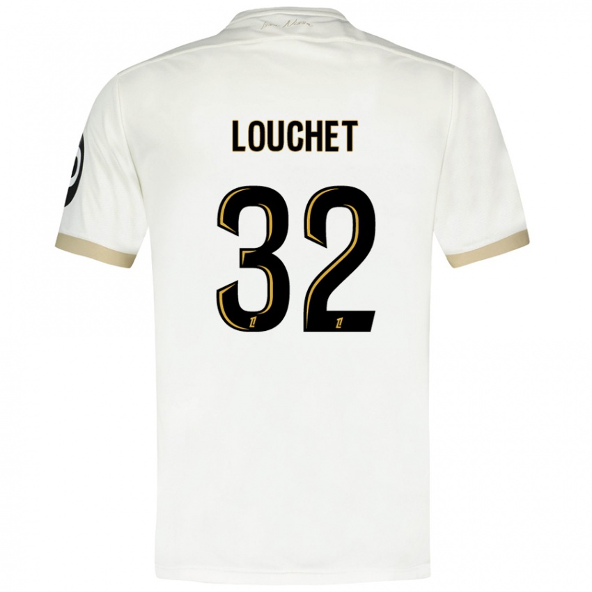 Kinder Tom Louchet #32 Weißgold Auswärtstrikot Trikot 2024/25 T-Shirt Österreich