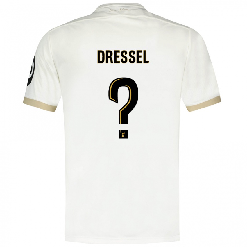 Kinder Charlie Dressel #0 Weißgold Auswärtstrikot Trikot 2024/25 T-Shirt Österreich