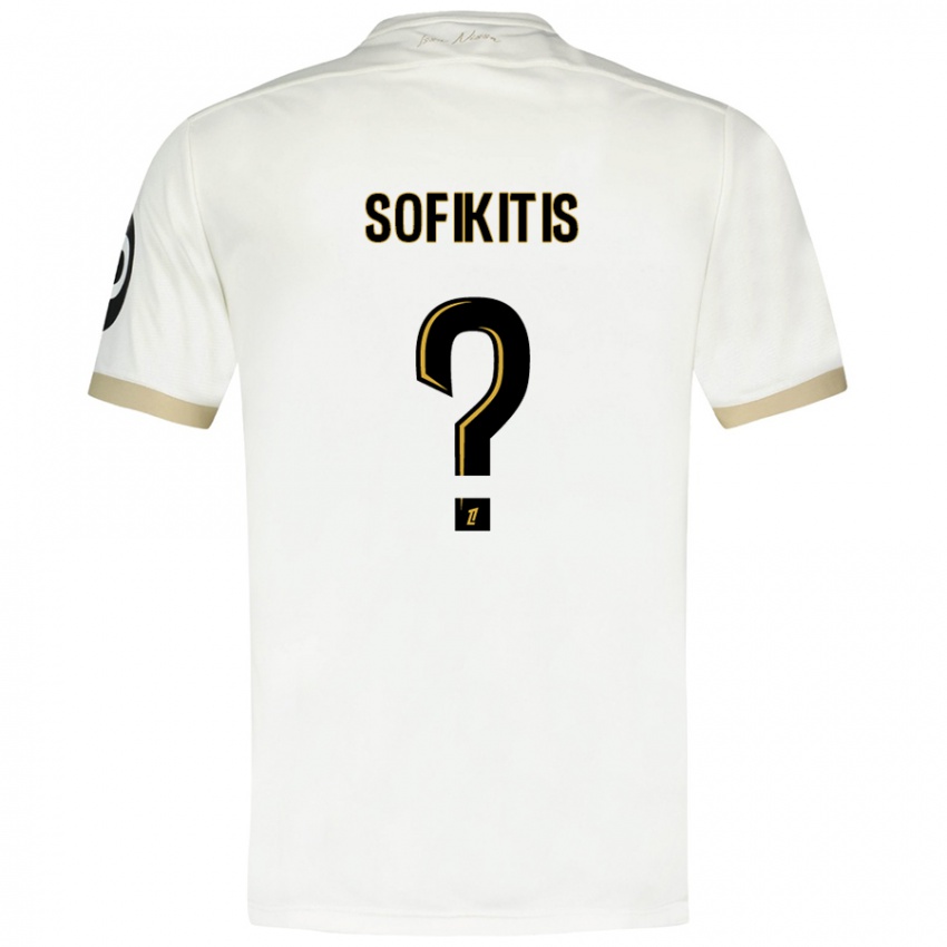 Kinder Yanis Sofikitis #0 Weißgold Auswärtstrikot Trikot 2024/25 T-Shirt Österreich