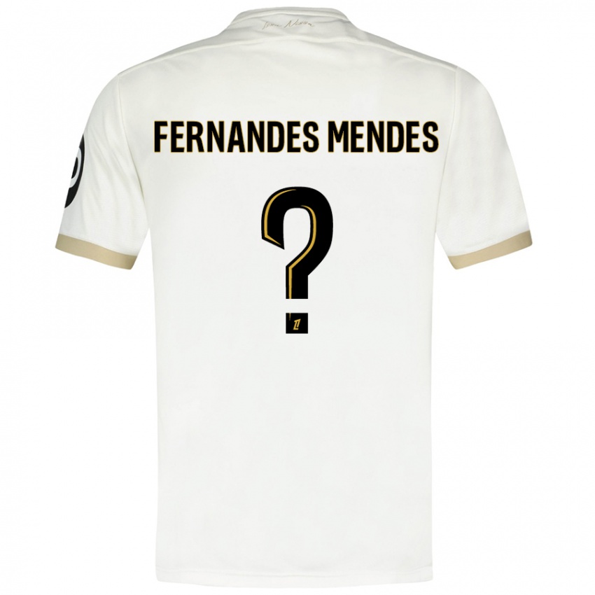 Kinder Mathis Fernandes Mendes #0 Weißgold Auswärtstrikot Trikot 2024/25 T-Shirt Österreich