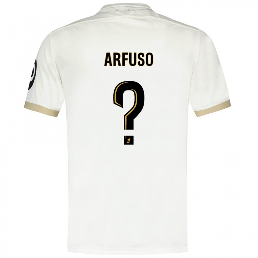 Kinder Vincenzo Arfuso #0 Weißgold Auswärtstrikot Trikot 2024/25 T-Shirt Österreich