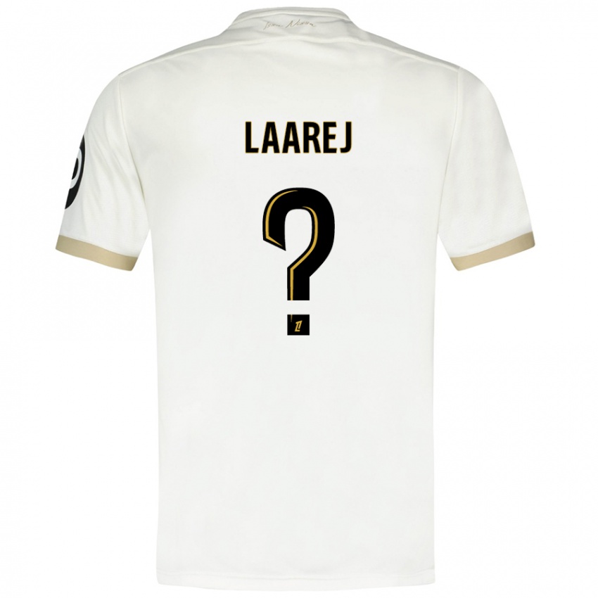 Kinder Nassim Laarej #0 Weißgold Auswärtstrikot Trikot 2024/25 T-Shirt Österreich