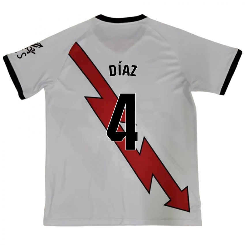 Kinder Pedro Díaz #4 Rot Auswärtstrikot Trikot 2024/25 T-Shirt Österreich