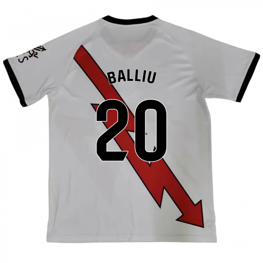 Kinder Iván Balliu #20 Rot Auswärtstrikot Trikot 2024/25 T-Shirt Österreich