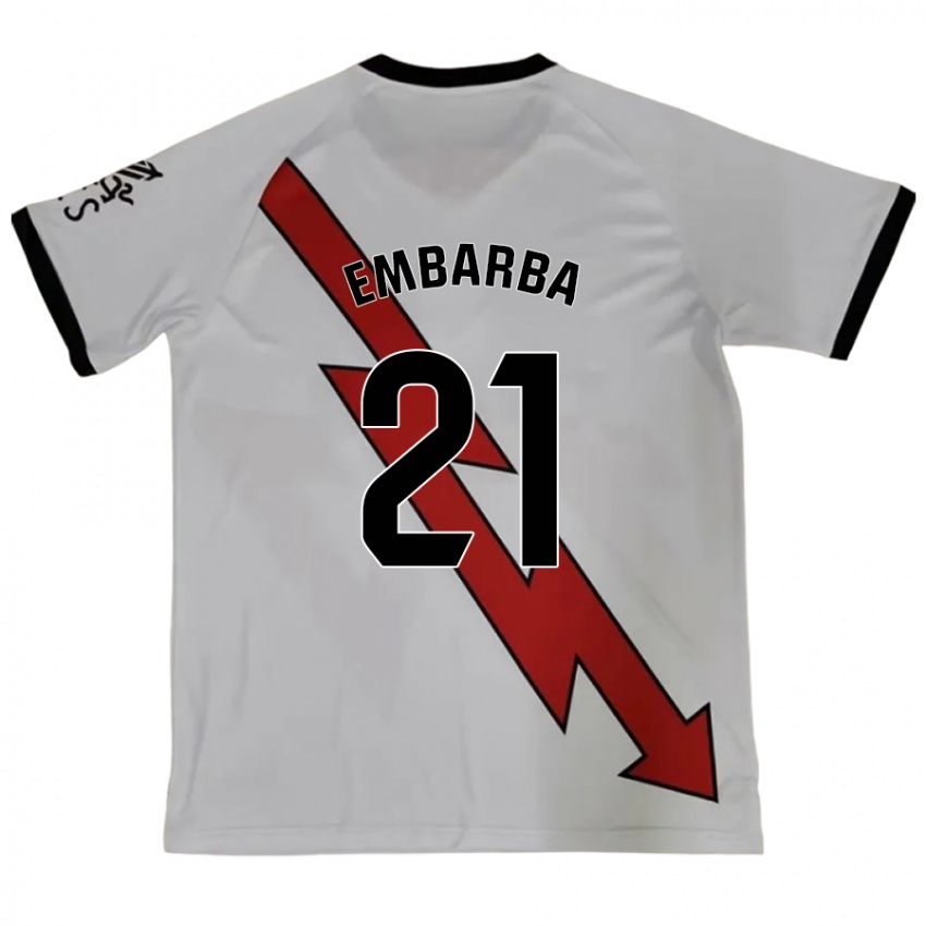 Kinder Adrián Embarba #21 Rot Auswärtstrikot Trikot 2024/25 T-Shirt Österreich