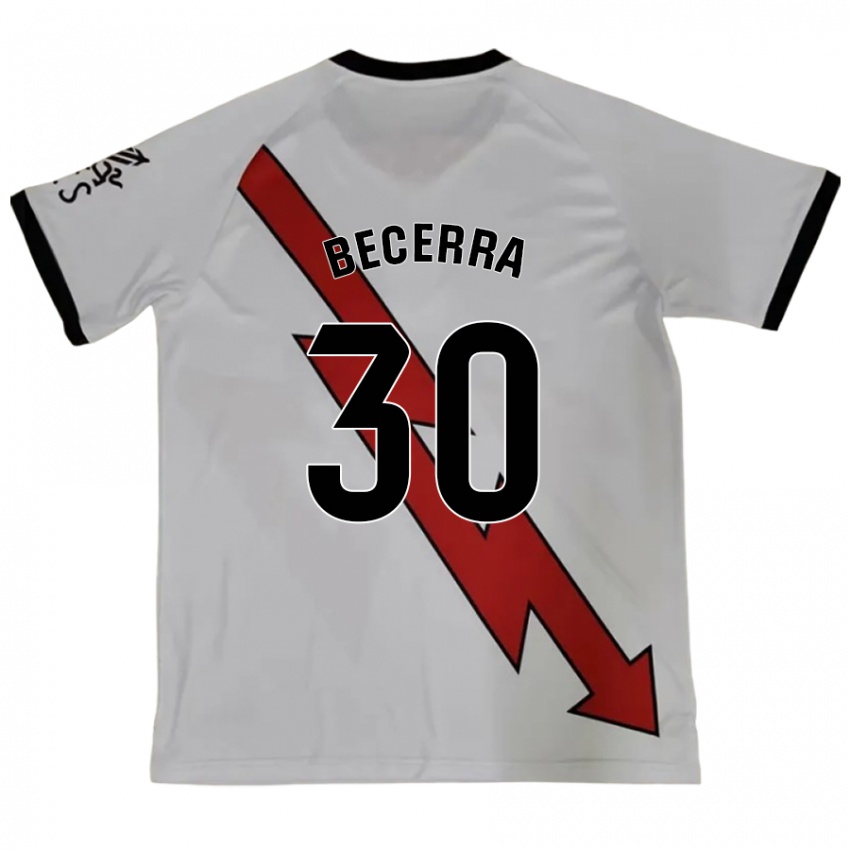 Kinder Samuel Becerra #30 Rot Auswärtstrikot Trikot 2024/25 T-Shirt Österreich