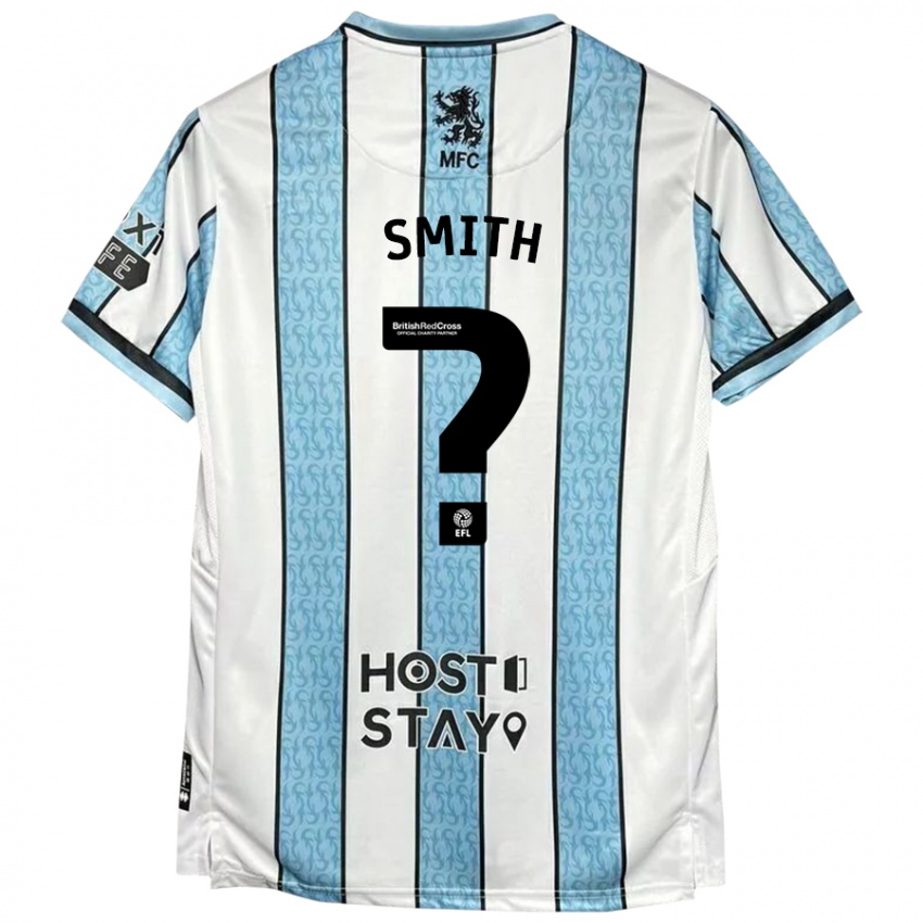 Kinder Tyler Smith #0 Weiß Blau Auswärtstrikot Trikot 2024/25 T-Shirt Österreich